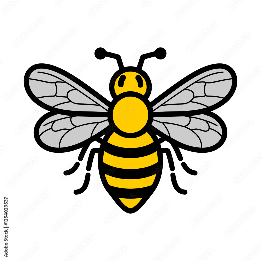 Fototapeta premium Honey Bee Illustration