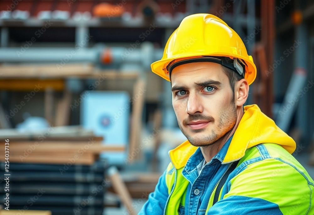 Construction worker on a site Construction worker on a site