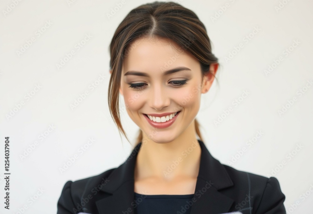 Female teacher portrait with gentle smile Female teacher portrait with gentle smile