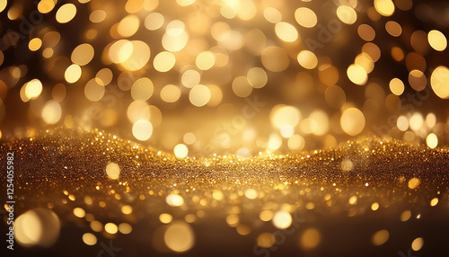 golden bokeh glamour abstract background
