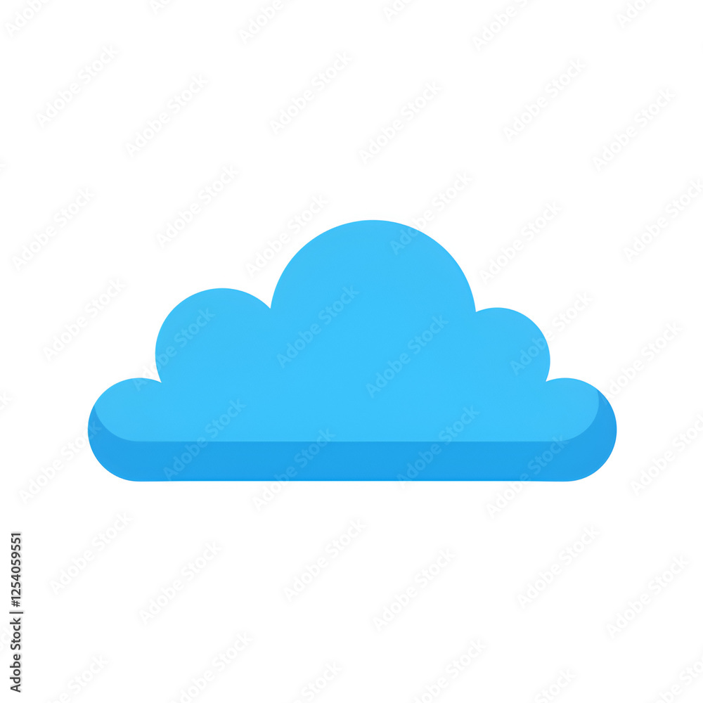 Minimal Flat Icon of Tropical Cloud Minimal Flat Icon of Tropical Cloud