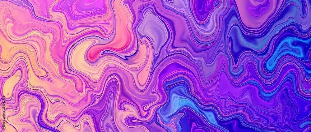 Fototapeta premium Vibrant Abstract Swirls: Fluid Motion & Dynamic Energy