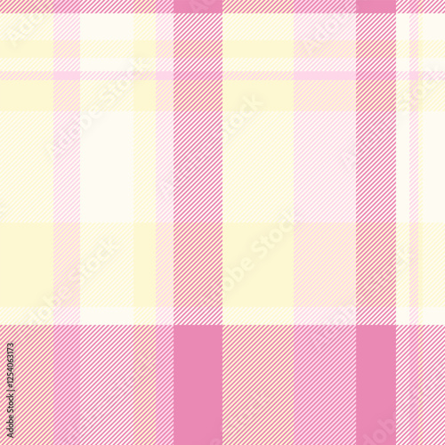 Beautiful background pattern textile, purity fabric tartan check. Anniversary seamless texture plaid vector in lemon chiffon and ivory colors.