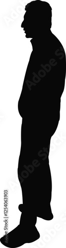 a man body silhouette vector