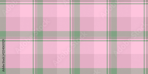 Delicate pink and green plaid pattern.  Perfect for textile design, fashion, scrapbooking, or website backgrounds. This soft, seamless texture evokes feelings of femininity and tranquility.