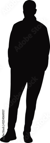 a man body silhouette vector