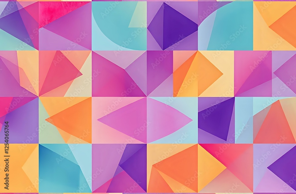 Obraz premium Vibrant Geometric Abstract Design