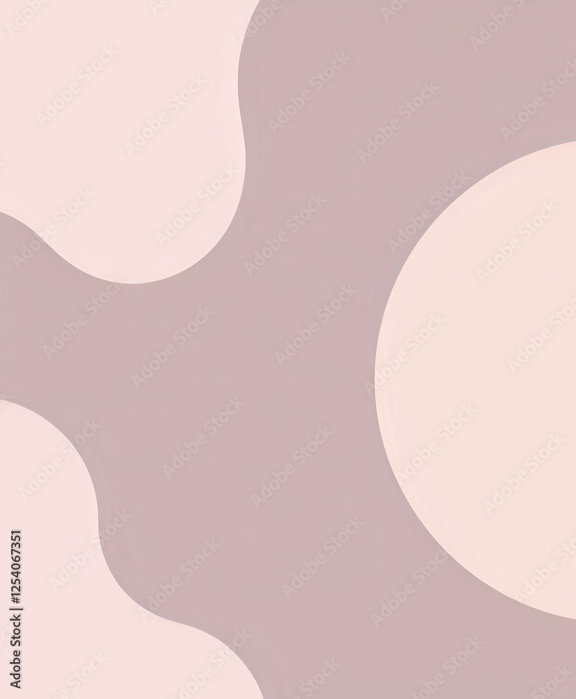Serene Minimalist Abstract Background with Soft Geometric Shapes Serene Minimalist Abstract Background with Soft Geometric Shapes