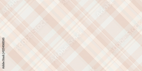 Tissue background tartan seamless, website plaid check texture. Row pattern vector textile fabric in light and white colors.