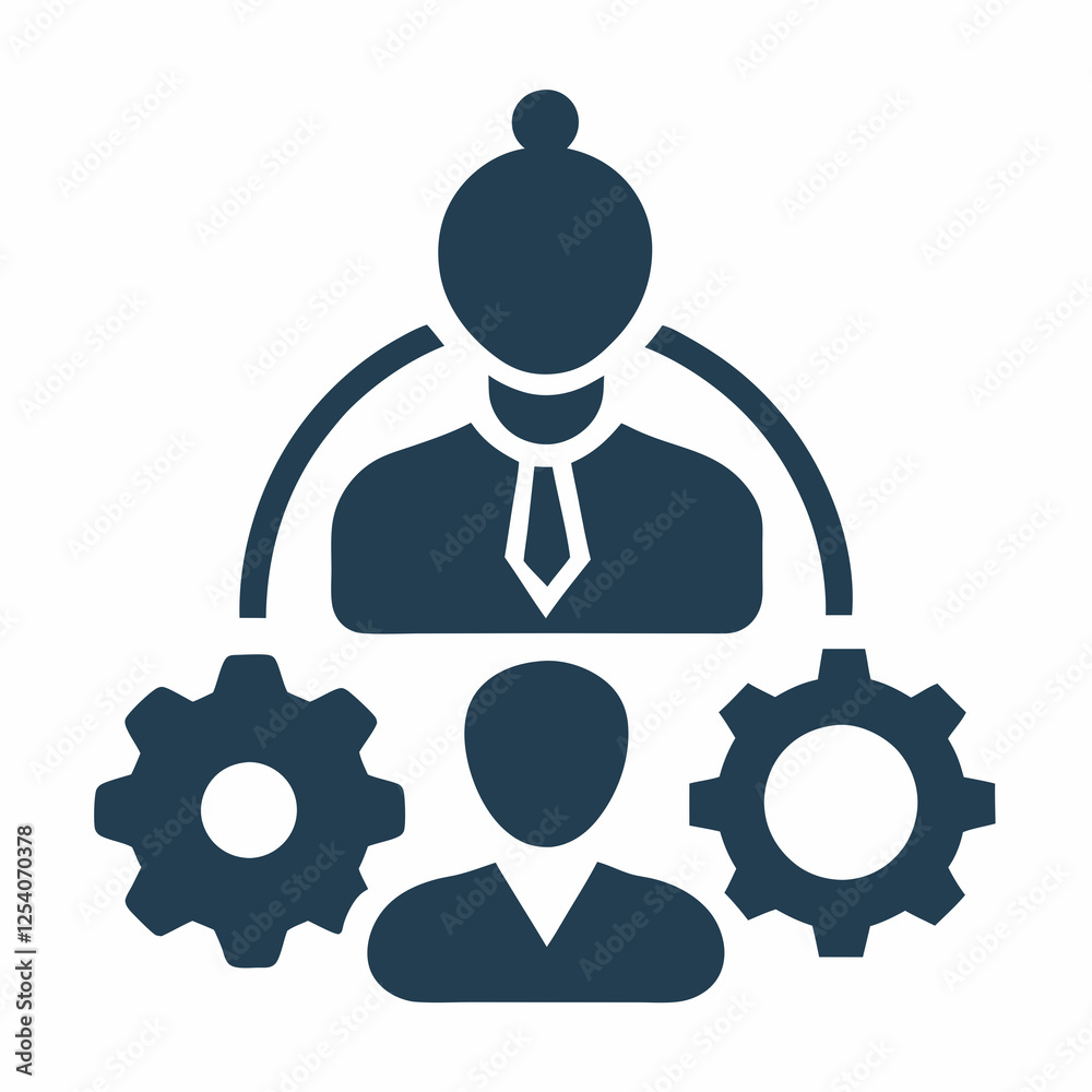 creative silhouette organization icon vector illustration
