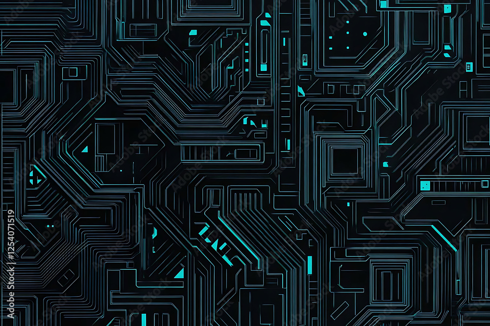 Abstract close-up of a glowing blue digital circuit board, showcasing intricate connections and technological design on a black background.
Abstract close-up of a glowing blue digital circuit board, showcasing intricate connections and technological design on a black background.