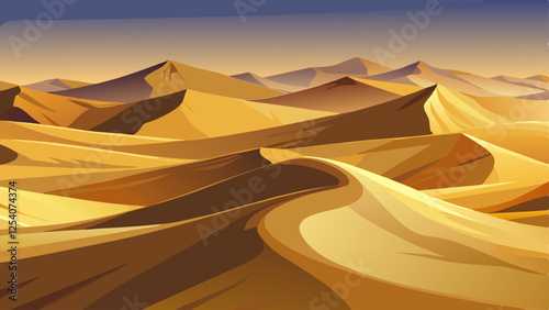 sunset in desert
