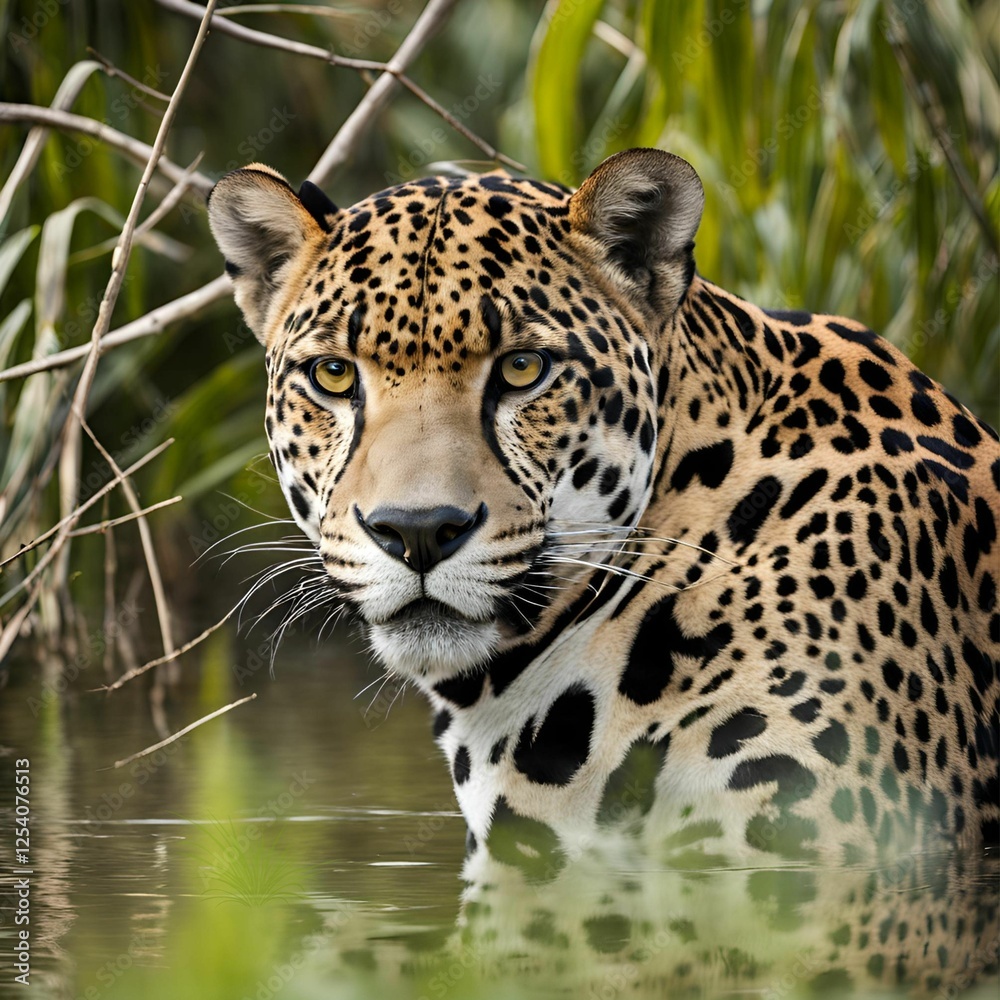 Obraz premium jaguar Portrait in zoo