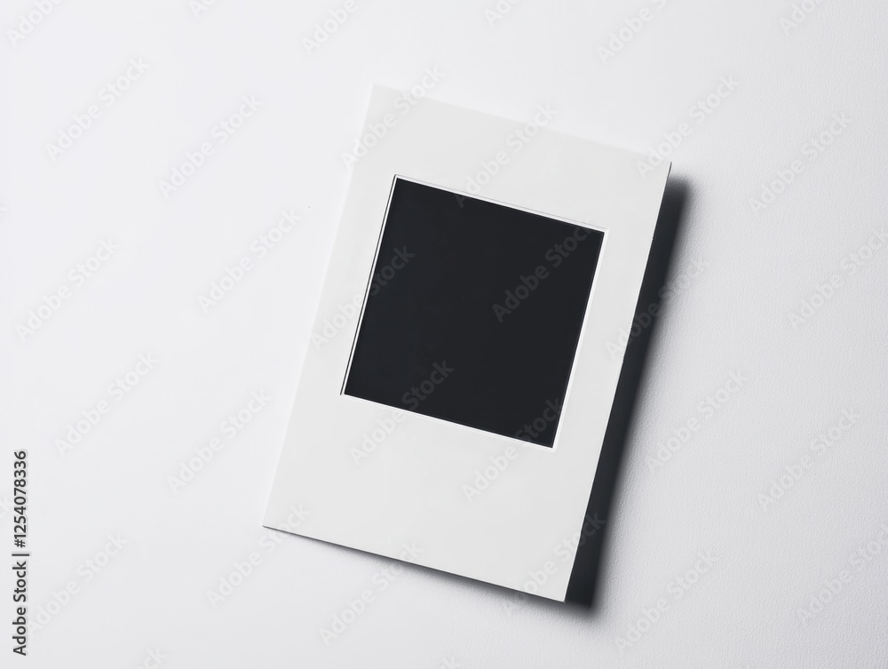 Blank Instant Film Frame. Isolated Polaroid Photo Border for Capturing Memories Blank Instant Film Frame. Isolated Polaroid Photo Border for Capturing Memories