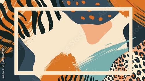 Animal Print Texture Background in Vector Illustration Design