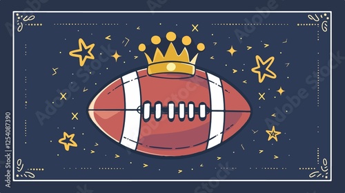 Regal American Football Balloon Vector