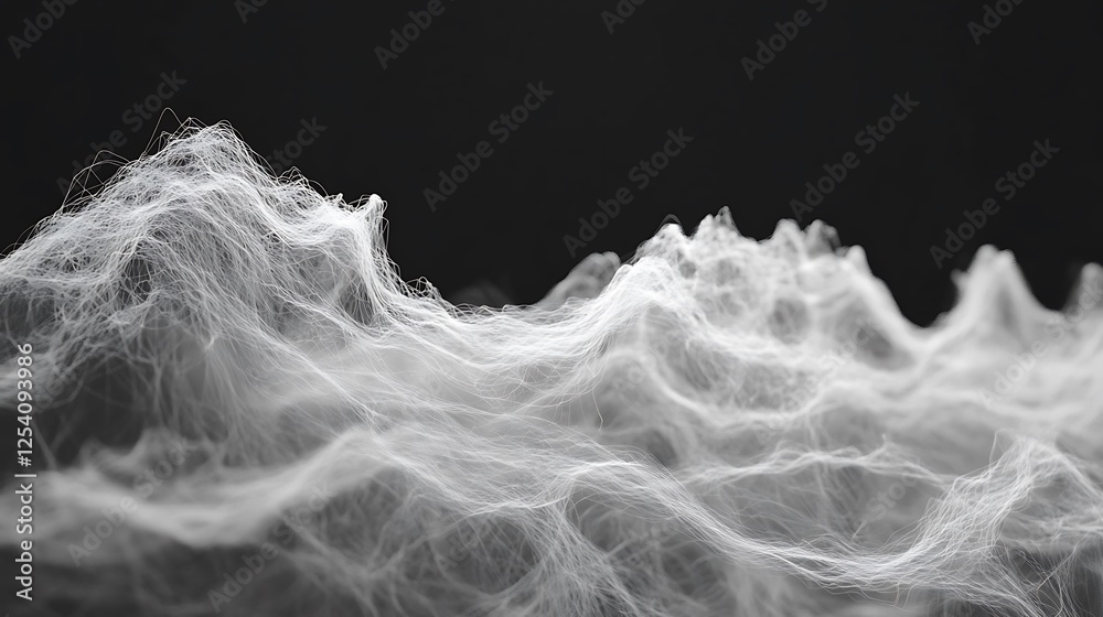Obraz premium White abstract landscape, dark background