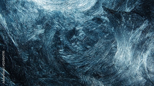 Wallpaper Mural   A clear close-up image of an intricate pattern of ice on the water's surface, set against a serene blue sky Torontodigital.ca
