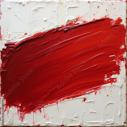 Passionate Crimson Brushstroke, Generate, AI