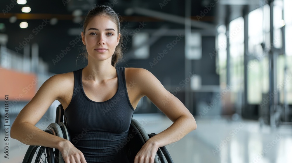 A woman in a wheelchair is smiling and posing for a picture A woman in a wheelchair is smiling and posing for a picture