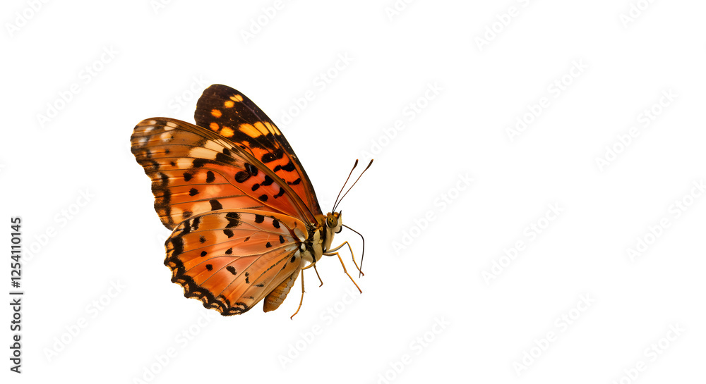 Naklejka premium butterfly on white background
