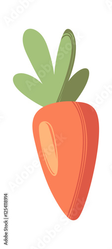 Fresh carrot vegetable design element