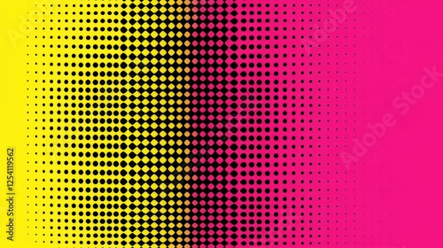Abstract colorful halftone pattern background.