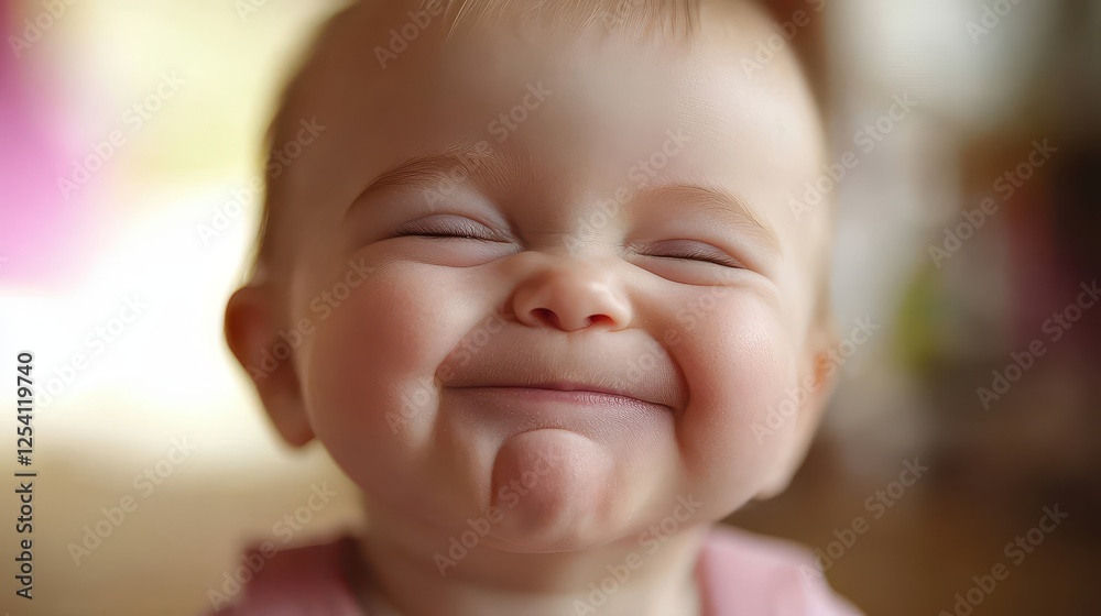 Baby Smiling at Camera A close-up of a baby smiling and making eye contact with the camera, radiating joy and innocence. Baby Smiling at Camera A close-up of a baby smiling and making eye contact with the camera, radiating joy and innocence.