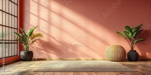 Serene interior design modern space photography calm environment natural light minimalism for tranquility