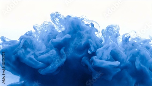 Abstract blue background. Blue smoke. Smoke on white background. Smoke texture.
