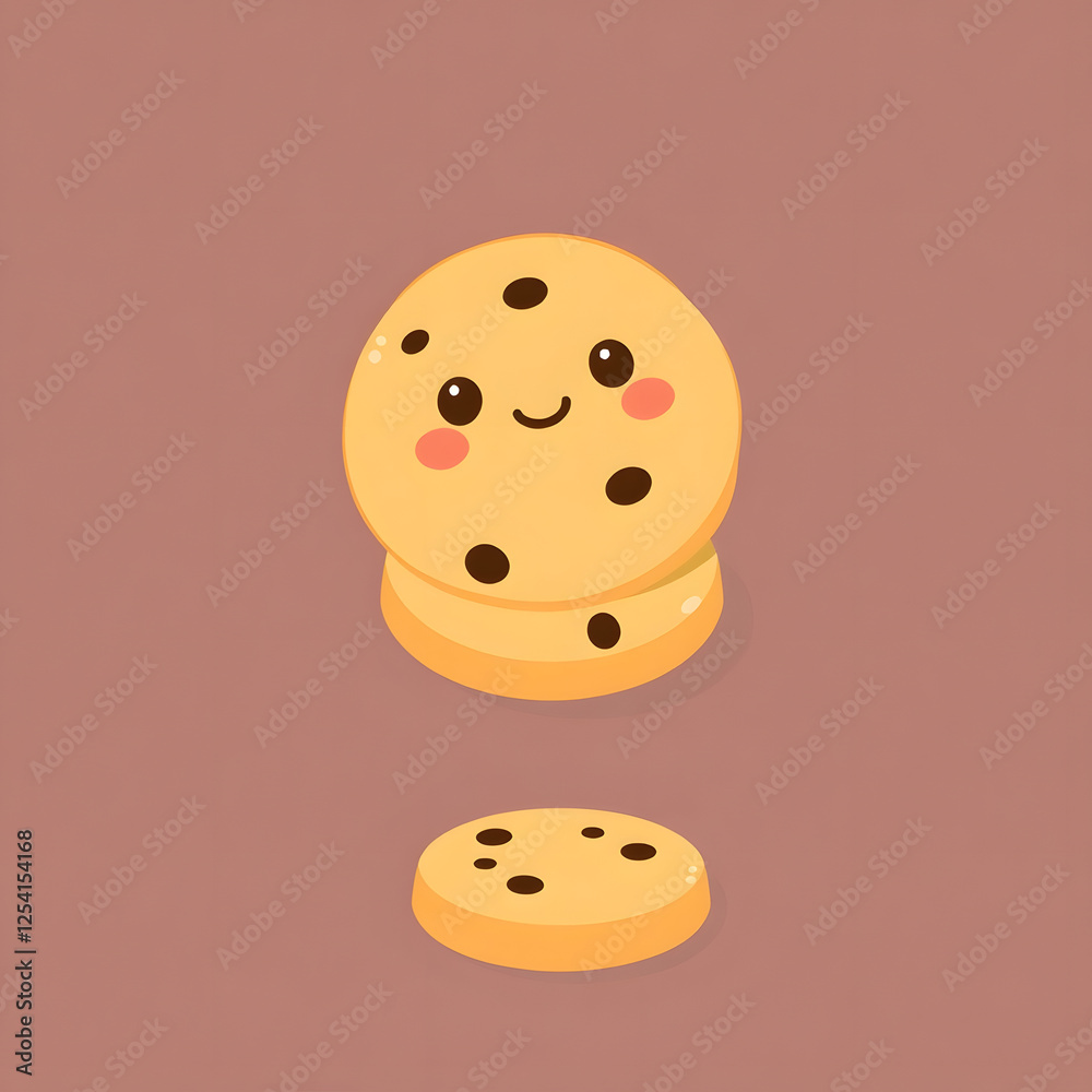 Fototapeta premium set of funny cookies