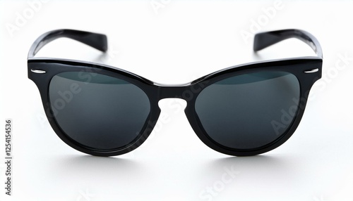 Obraz na płótnie black sunglasses isolated on white w salonie
