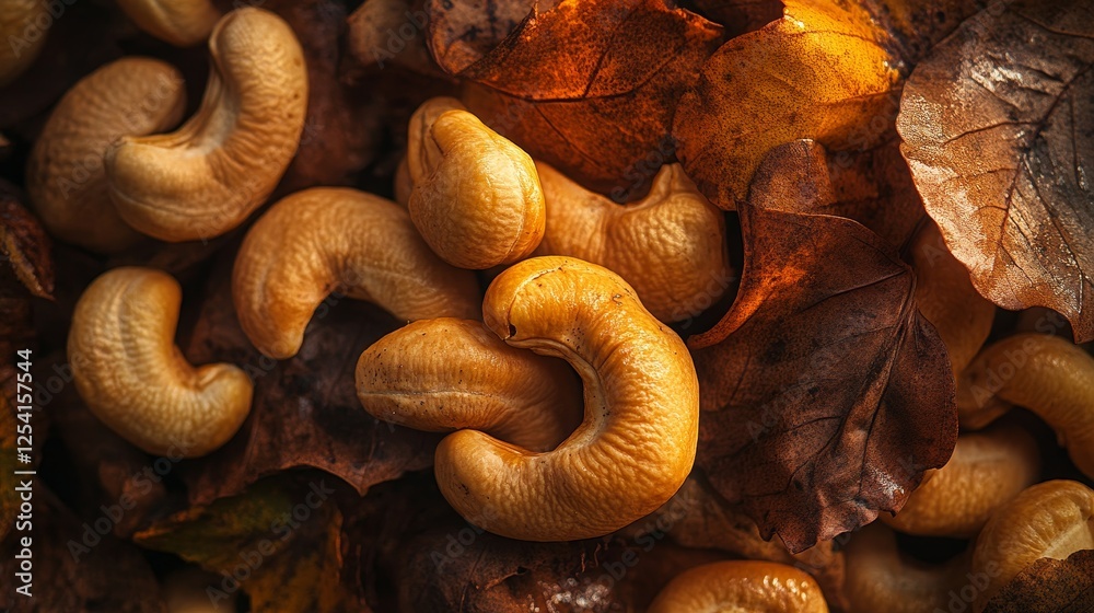 Obraz premium Cashews ripen and turn yellow after the late autumn rains.