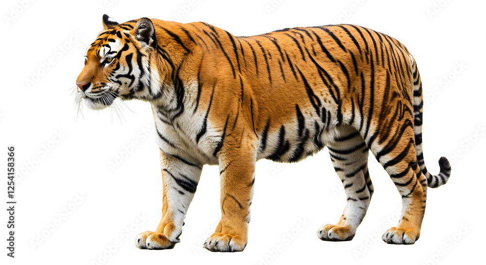 Obraz premium tiger isolated on white background