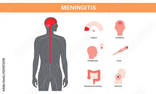 Meningitis medical poster