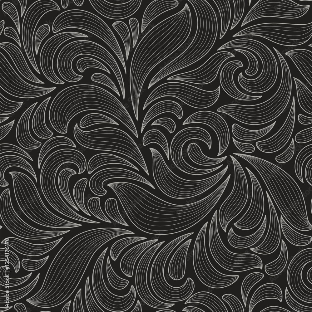 Black and grey foliage line art pattern vector collection. Hand made with line design pattern. Design for wall panel decor, cover background, wallpaper and banner. Black and grey foliage line art pattern vector collection. Hand made with line design pattern. Design for wall panel decor, cover background, wallpaper and banner.