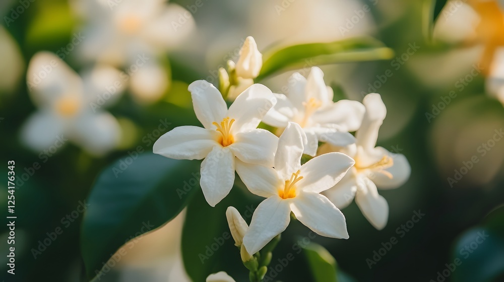 close up of beautiful orange jasmine flower close up of beautiful orange jasmine flower