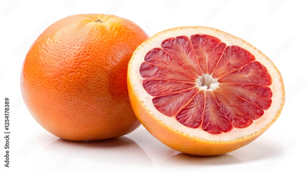 Red Grapefruit Halved Red Grapefruit Halved
