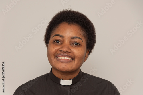 England United Kingdom. 26.01.2025. Portrait of an African woman an member of the church. photo