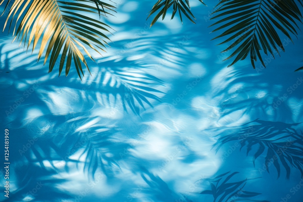 Imagine a tranquil pool with clear water surrounded by lush palm trees in a stunning tropical paradise Imagine a tranquil pool with clear water surrounded by lush palm trees in a stunning tropical paradise