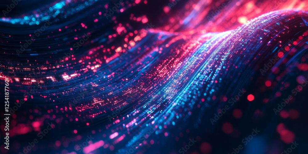 Abstract digital wave, glowing, dark background, tech design (1) Abstract digital wave, glowing, dark background, tech design (1)