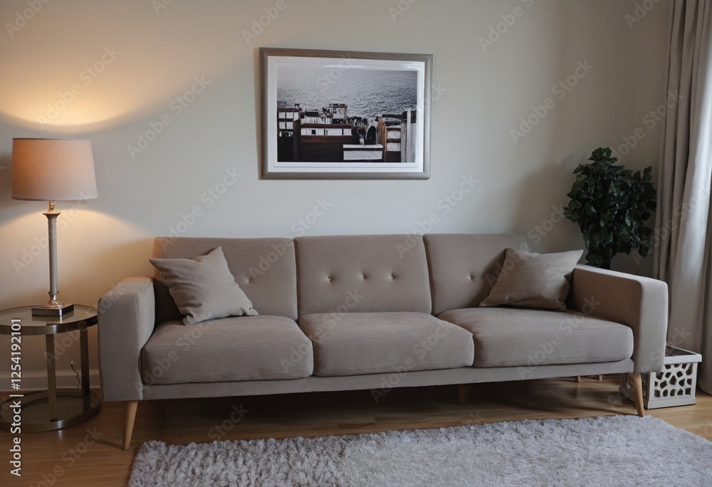Fototapeta premium cozy living space with couch