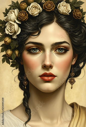 Portrait of Persephone: Goddess of Spring and Queen of the Underworld