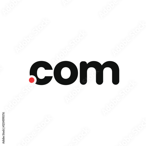 Logo dot com with blank background