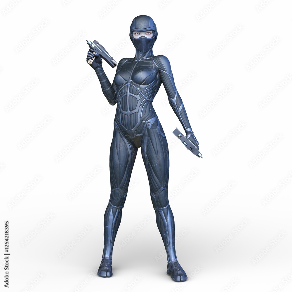 サイバーウーマン 3DCGレンダリング サイバーウーマン 3DCGレンダリング