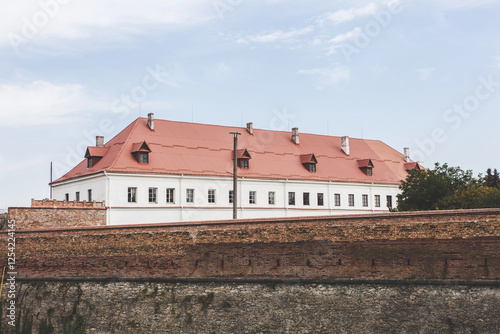 Castle in the city of Dubno, Ukraine photo
