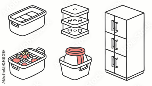 Modern Kitchen Storage Solutions Illustrated
