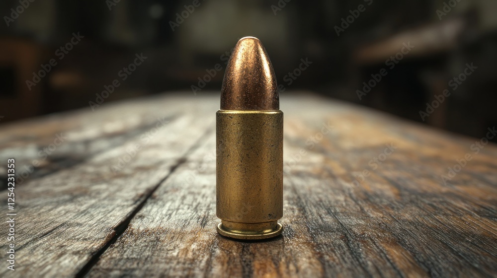 Ammunition on Wooden Surface (1) Ammunition on Wooden Surface (1)