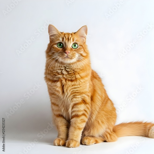 cat on white background