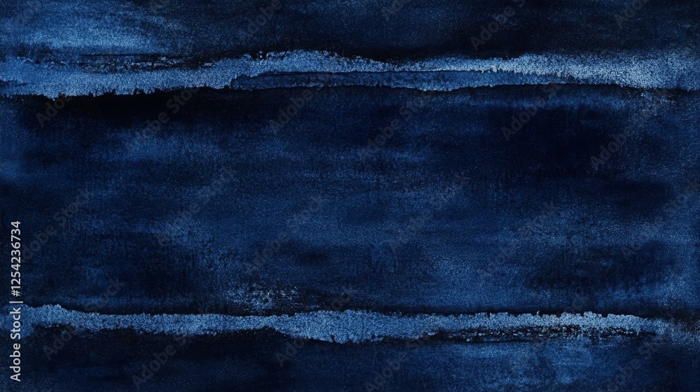 Naklejka premium Navy blue abstract watercolor.